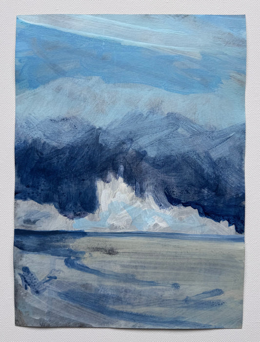 Calmly Drifting Glacial Ice