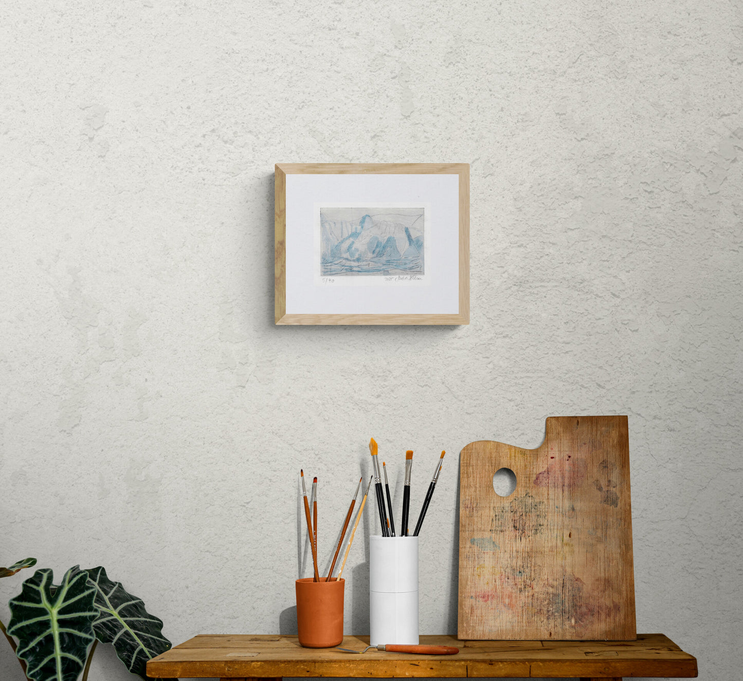 Svalbard Wildlife Etching Print Series - Glacier I